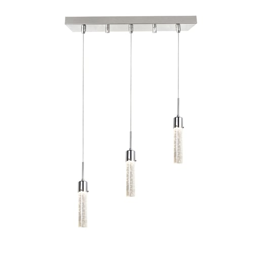 Lámpara Colgante LED de Cristal 2.18 m de Altura, 22 W, Luz Cálida Brillante, No atenuable Lámpara Colgante LED de Cristal 2.18 m de Altura, 22 W, Luz Cálida Brillante, No atenuable