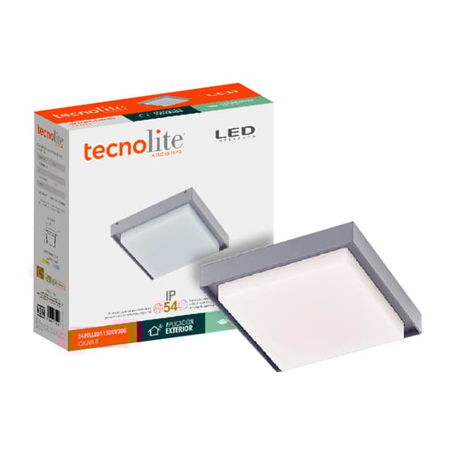 Lámpara Plafón LED Techo 24 W, Luz Cálida Brillante, IP54, IK05, Interior y Exterior, LED integrado Lámpara Plafón LED Techo 24 W, Luz Cálida Brillante, IP54, IK05, Interior y Exterior, LED integrado