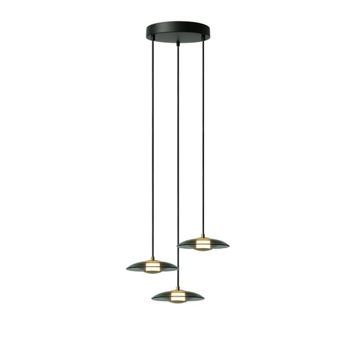 Lámpara Colgante LED de Cristal 28.5 W, Luz Cálida Brillante, 1.50 m de Altura, No atenuable Lámpara Colgante LED de Cristal 28.5 W, Luz Cálida Brillante, 1.50 m de Altura, No atenuable