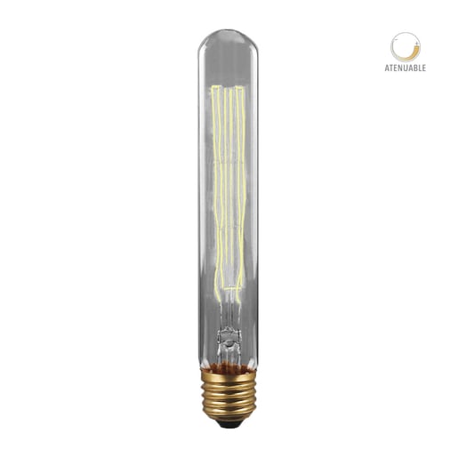 Foco T28 Vintage Incandescente 35 W, Luz Suave Cálida, Base E27, Atenuable