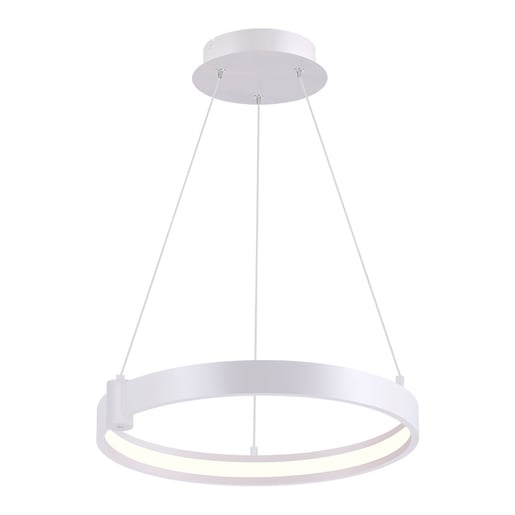 Lámpara Colgante LED Circular de Metal 40.5 cm ⌀, 36 W, Luz Cálida Brillante, IRC 90, No atenuable