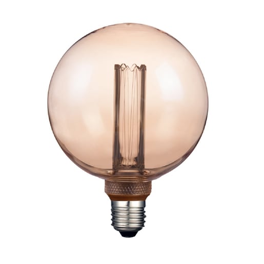 Foco G125 Vintage LED 3.5 W, Luz Ámbar, Base E27, Atenuable