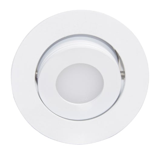 Lámpara Downlight LED Empotrable Dirigible 3 W, Luz Cálida Brillante, Atenuable, LED integrado