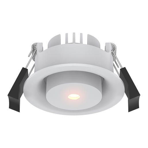 Lámpara Downlight LED Empotrable 3 W, Luz Cálida Brillante, IRC 90, UGR <19, No atenuable