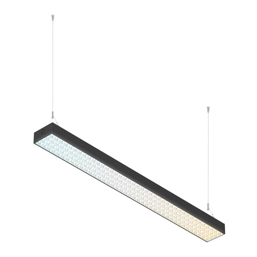 Lámpara Lineal LED Interconectable 1.20 m 2 en 1, 40 W, Luz Blanca Ajustable, UGR<19, No atenuable, LED integrado