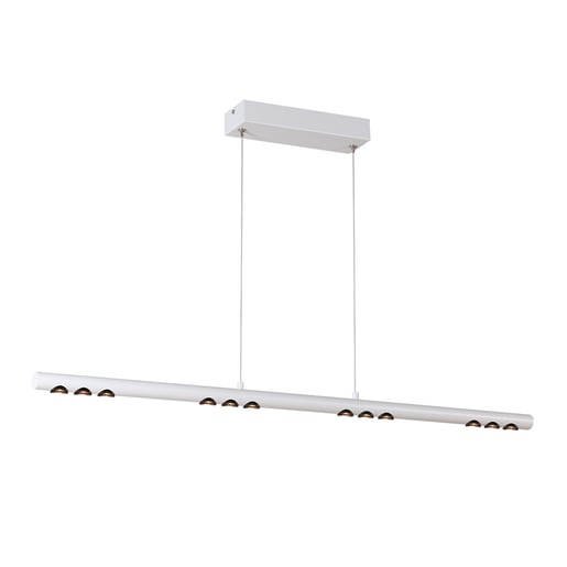 Lámpara Lineal Colgante LED de Metal 94 cm de Longitud, 43 W, Luz Cálida Brillante, IRC 90, No atenuable