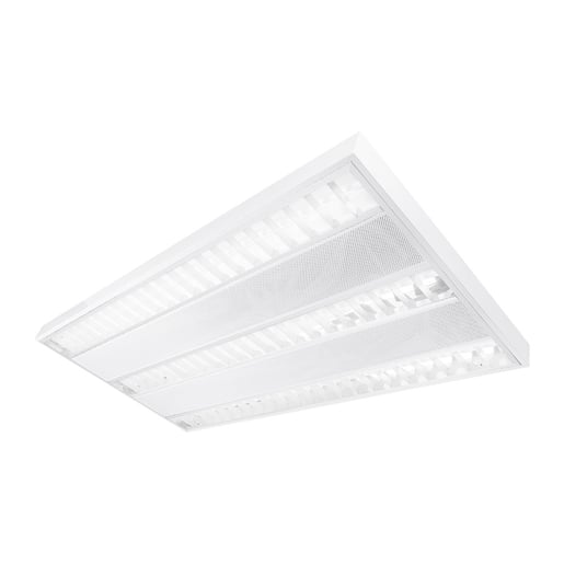 Lámpara Gabinete LED 2x4, 48 W, Luz Blanca Neutra, 3 Bases G5, No atenuable, Focos T5 incluidos