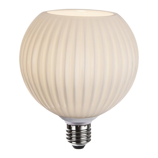 Foco Globo G120 LED 4.5 W, Luz Ámbar, Base E27, No atenuable Foco Globo G120 LED 4.5 W, Luz Ámbar, Base E27, No atenuable