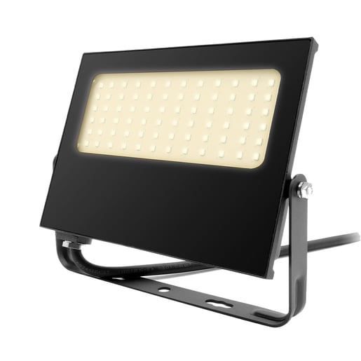 Reflector LED Exterior 50 W, Luz Cálida Brillante, IP66, IK05, No Atenuable, LED integrado