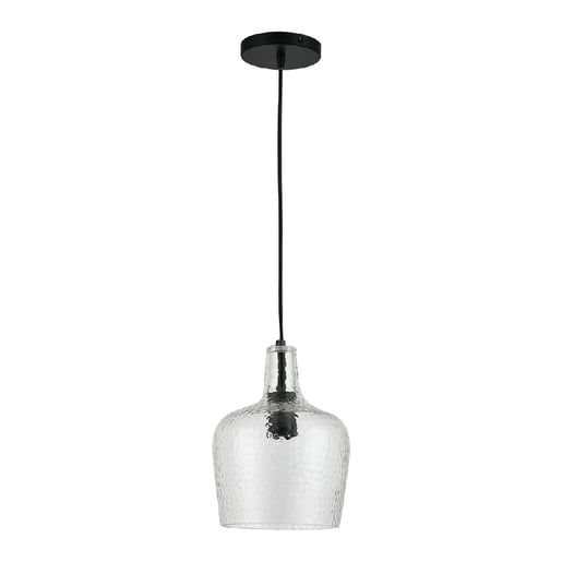 Lámpara Colgante de Cristal 1.26 m de Altura, Potencia Máx. 60 W, 1 Base E27, No incluye foco