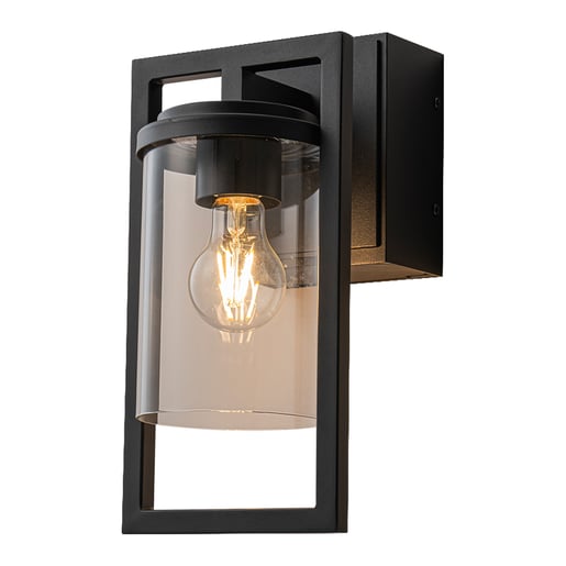 Lámpara de Pared Arbotante Exterior con 2 Tomacorrientes 15A 125V, Potencia Máx. 60 W, Base E27, IP44 Lámpara de Pared Arbotante Exterior con 2 Tomacorrientes 15A 125V, Potencia Máx. 60 W, Base E27, IP44