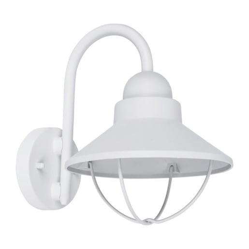 Lámpara de Pared Arbotante Tipo Farol Exterior, Ideal Zona Costera 60 W, Base E27, IP44, No incluye foco