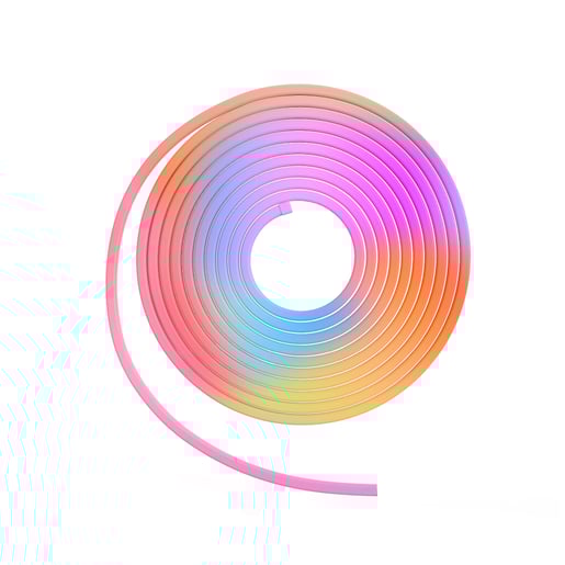 Tira LED Neón Inteligente WiFi 5 m, 60 W Luz RGB + Blanca, IP65, Compatible con App móvil y Asistentes de voz Tira LED Neón Inteligente WiFi 5 m, 60 W Luz RGB + Blanca, IP65, Compatible con App móvil y Asistentes de voz