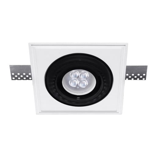 Downlight, Empotrado oculto, Base GX5.3, Para foco MR16, Interiores