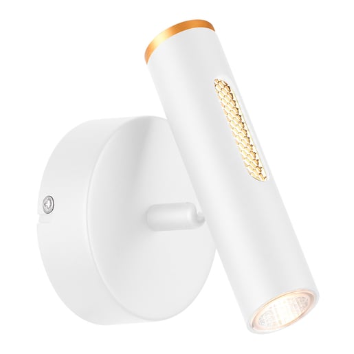 Lámpara de Pared Arbotante LED 6 W, Luz Cálida Brillante Directa e Indirecta, Dirigible, IRC 90, No atenuable