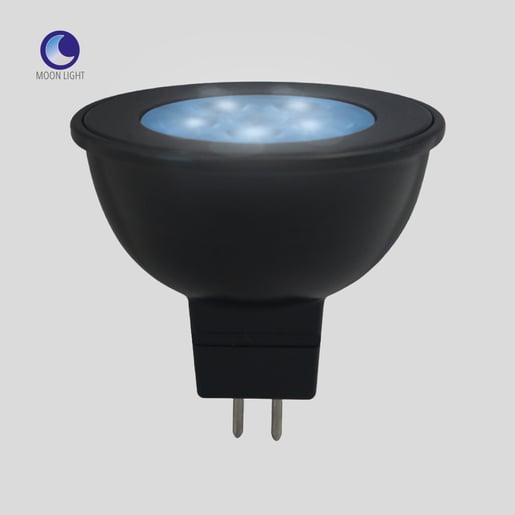 Foco MR16 LED 6W, Luz de Luna Color Azul, Base GX5,3, IP65, No atenuable