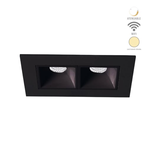 Lámpara Empotrable LED Inteligente WiFi 6 W, Luz Cálida Suave, Atenuable, Empotrable, Compatible con App móvil y Asistentes de voz Lámpara Empotrable LED Inteligente WiFi 6 W, Luz Cálida Suave, Atenuable, Empotrable, Compatible con App móvil y Asistentes de voz