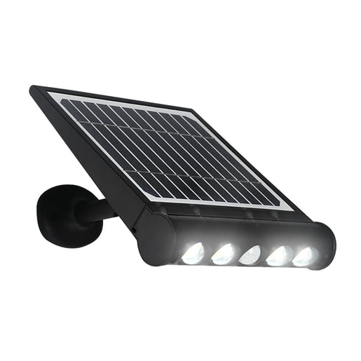 Lámpara Solar Arbotante LED 8 W, Luz de Día, Modos de Luz, Batería Integrada, Sensor de Movimiento, IP65, IK06, LED integrado