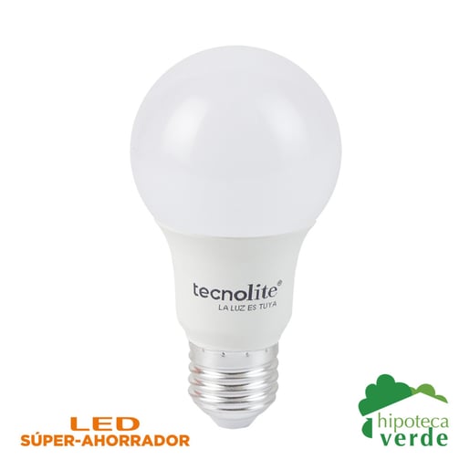 Foco A19 LED 8.5 W Multivoltaje, Luz de Día, Base E27, No atenuable, Producto Hipoteca Verde