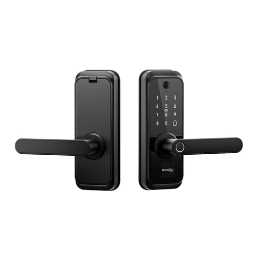 Cerradura Digital Inteligente WiFi con Cámara Timbre, 5 Métodos de Apertura, Apertura Ajustable, IP54, Compatible con App móvil Cerradura Digital Inteligente WiFi con Cámara Timbre, 5 Métodos de Apertura, Apertura Ajustable, IP54, Compatible con App móvil