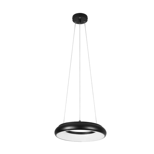 Lámpara Colgante LED Circular 1 Anillo 29.8 cm ⌀, 1.50 m de Altura, 25 W, Luz Cálida Brillante, LED integrado