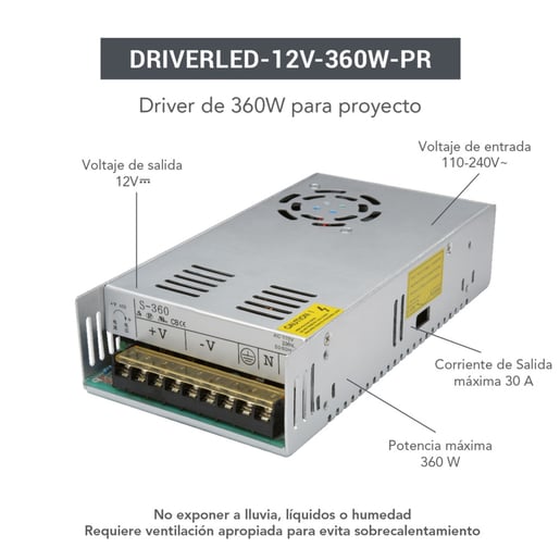 DRIVERLED12V360WPR DRIVERLED12V360WPR