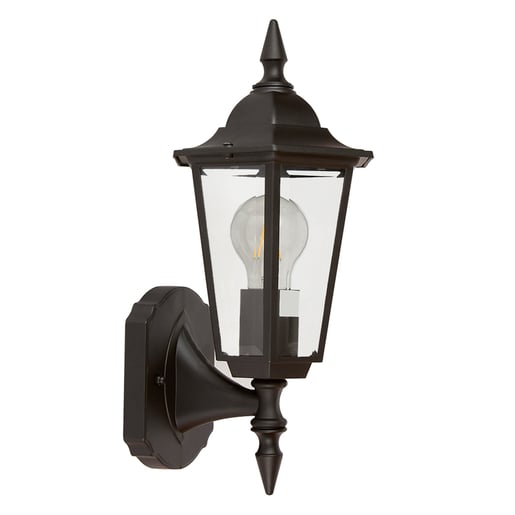 Lámpara de Pared Arbotante Tipo Farol Exterior, Potencia Máx. 60 W, Base E27, IP44, No incluye foco