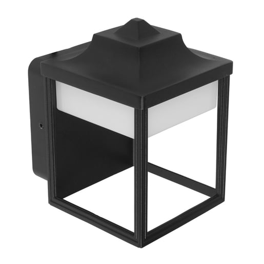 Lámpara de Pared Arbotante LED Tipo Farol Exterior 9 W, Luz Cálida Brillante, IP44, LED integrado