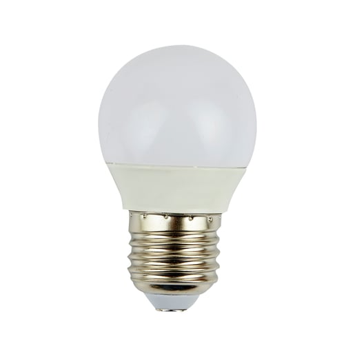 Foco Globo G45 LED 4 W, Luz de Día, Base E27, No atenuable