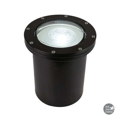 Lámpara de Piso Empotrable Ideal Zona Costera, Potencia Máx. 90 W, Base E27, IP65, No incluye foco