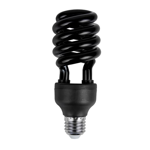 Foco Fluorescente 20 W, Luz Negra UV-A, Base E27, No Atenuable