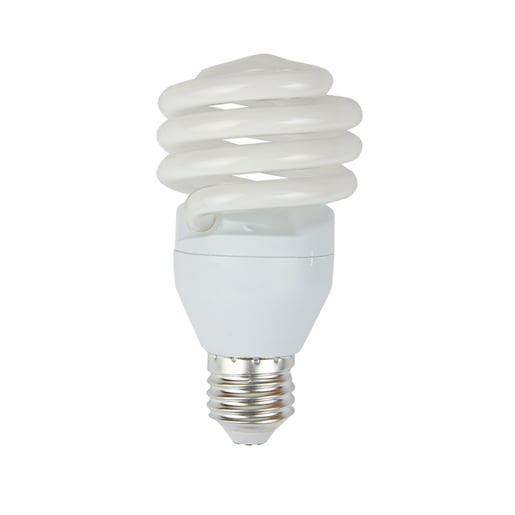 Foco Fluorescente 23 W, Luz de Día, Base E27, No atenuable