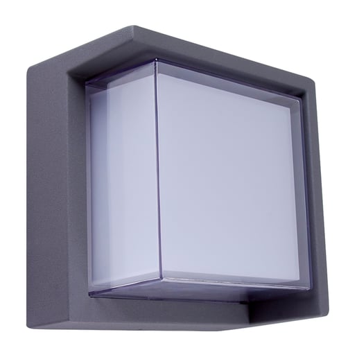 Lámpara de Pared Arbotante LED Exterior, 15 W, Luz Cálida Brillante, IP65, LED integrado