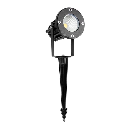 Lámpara con Estaca LED Jardín 8 W, Luz Blanca Neutra, IP65, No atenuable, LED integrado