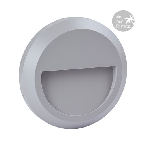 Luz de Cortesía LED Exterior Sobreponer, Ideal Zona Costera 1 W, Luz Blanca Neutra, IP65, IK05, No atenuable, LED Integrado