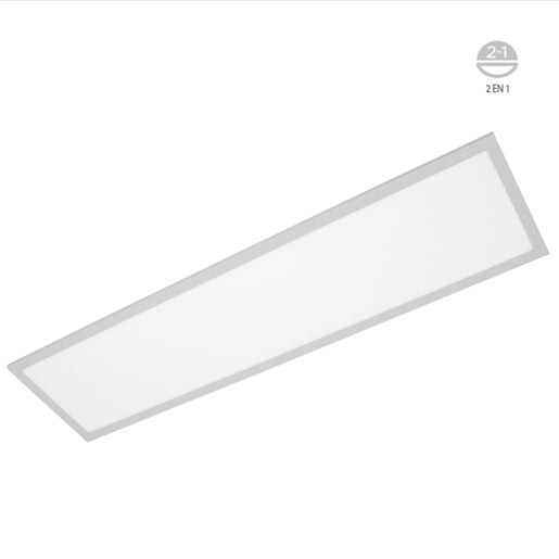 Panel LED 1x4 Suspendido/Empotrable, 45 W, Luz Blanca Neutra, No atenuable, LED integrado