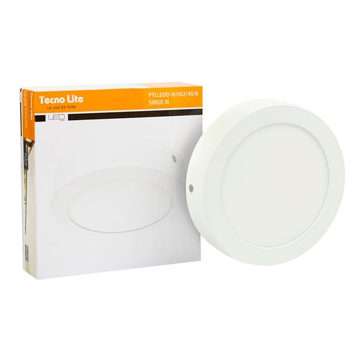 Lámpara Plafón LED Techo 12 W, Luz Blanca Neutra, Interiores, Atenuable, LED integrado