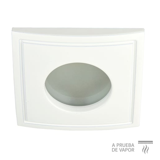 Lámpara Downlight Empotrable a Prueba de Vapor, Potencia Máx. 50 W, Base GX5.3, No incluye foco