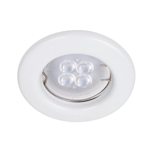 Lámpara Downlight Empotrable Compacto, Foco Incluido MR16 LED 3.5 W, Luz Cálida Brillante, Base GX5.3