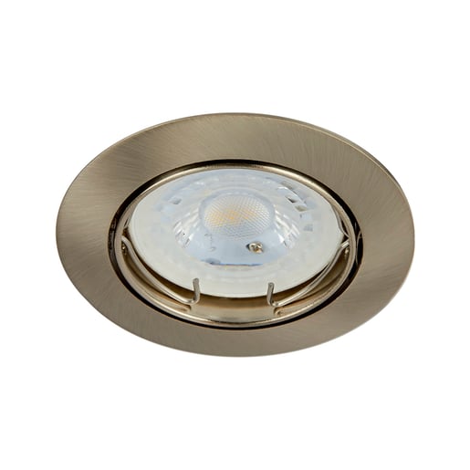 Lámpara Downlight Empotrable Dirigible, Potencia Máx. 6 W, Base GX5.3, Foco MR16 no incluido