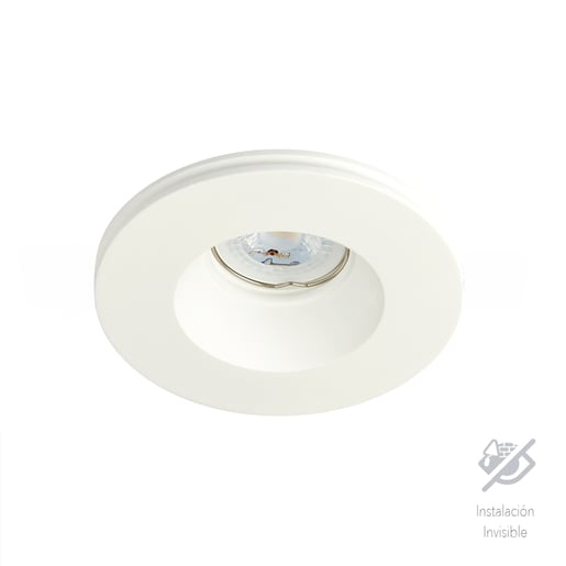 Lámpara Downlight Empotrable de Yeso, Sin Marco, Potencia Máx. 60 W, Base GX5.3, Focos M16 no incluido