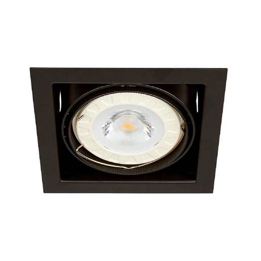 Lámpara Downlight Empotrable Dirigible, Potencia 15 W, Base G53, Foco AR111 no incluido