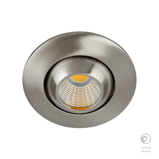 Lámpara de interior LED para empotrar, 4 W, Luz Cálida Brillante