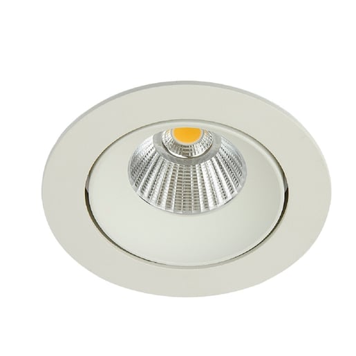 Lámpara Downlight LED Empotrable 6.5 W, Luz Cálida Brillante, No atenuable, LED integrado