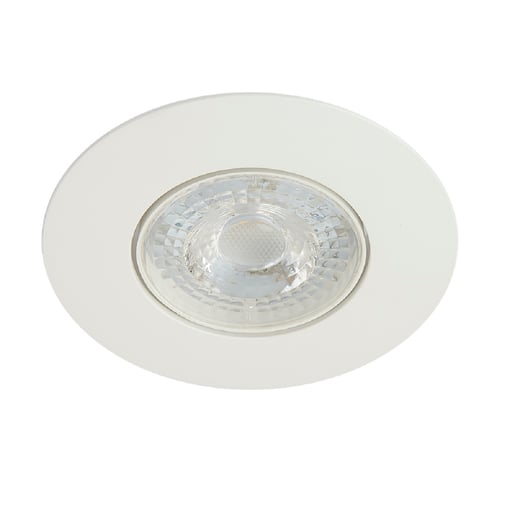 Lámpara Downlight LED Empotrable 5.5 W, Luz Cálida Brillante, No atenuable, LED integrado