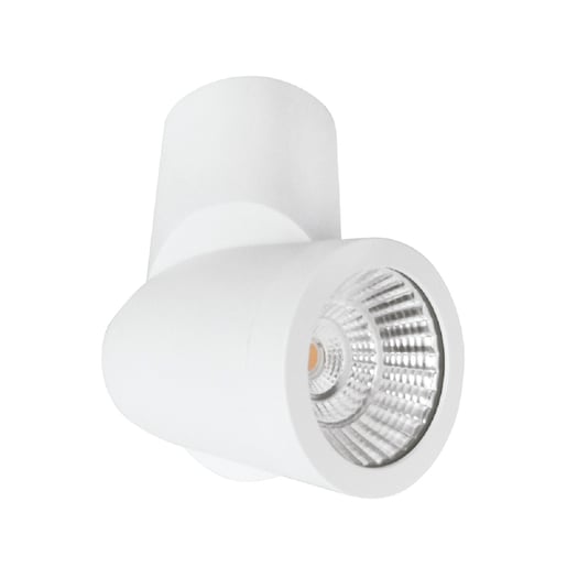 Lámpara Spot LED de Sobreponer Dirigible 6.5 W, Luz Cálida Brillante, LED integrado